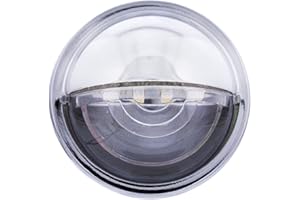 United Pacific 39995B 4 LED Rounded License Light, 1 ½” Diameter, Steel Housing, Easy Push-On Install, Bright White LED Light – 1 Unit