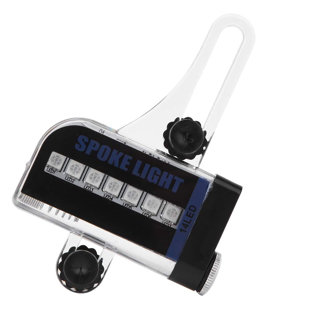 VGEBY Mountain Bike Dual Side 14LED RGB Spoke Lights Rechargeable Mini LED Wire Lamp Cycling Accessory Decorations