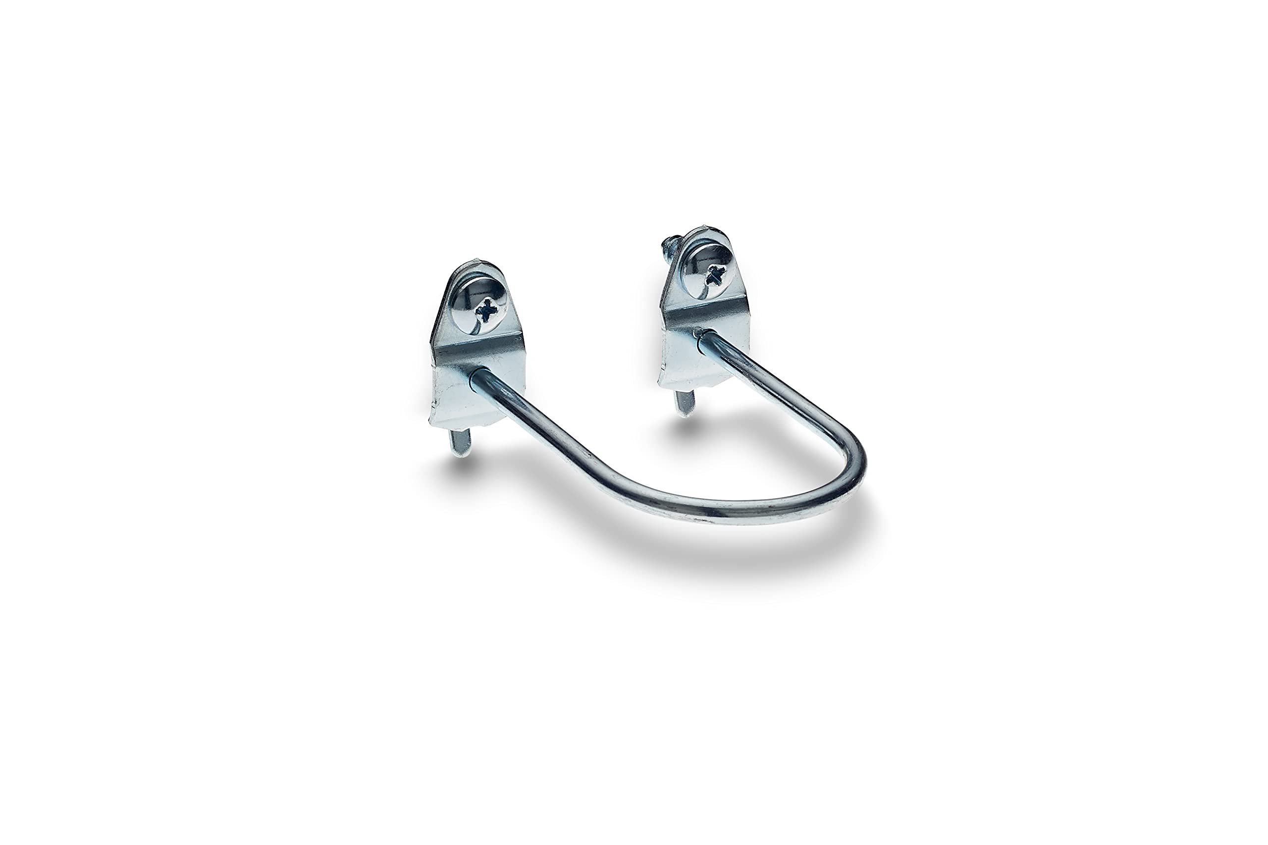 DuraHook Triton Products 76325 2-7/8-Inch L, 1-3/4-Inch I.D. Zinc Plated Steel Double Mount U-Shape Pegboard Hook for DuraBoard or 1/8 Inch and 1/4 Inch Pegboard, 5-Pack