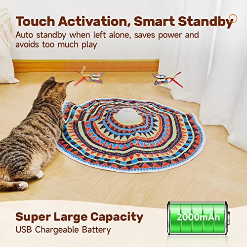 Potaroma Cat Toys Rechargeable, 3-in-1 Hide and See, Automatic