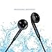 Wireless Headphones Bluetooth 4.1 Earbuds with Mic Sport Stereo Headset, Sweat Proof Earphones (Black)