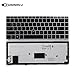 SUNMALL Backlit Keyboard Replacement with Silver Frame and Mouse Pointer Compatible with HP Elitebook Folio 9470m 9480m Series Black US Layout
