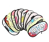 Sealike 4 Pcs Cute Cartoon Sleeping Eye Mask Cover Funny Novelty Eye Cover with Stylus