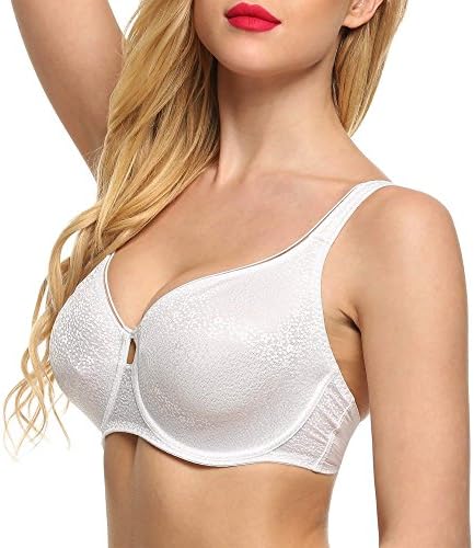 Leoneva Women's Unlined Molded Underwire Bra Sexy Underwear Bra 36 38 40 42 B/C/D/DD Tops