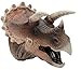 ZONXIE Soft Rubber Realistic Dinosaur Hand Puppets Role Play Toy for Kids and Toddlers (Triceratops)
