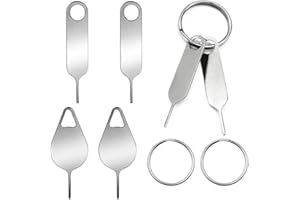 AYWFEY 2 Pcs Specially Sized Sim Card Tray Removal Key + 2 Pcs Universal Sim Card Tray Removal Key Eject Pins, with 2 Key Rings, for Samsung Galaxy Galaxy Note Z Fold Series iPhone iPad Google Phone