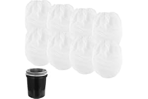 CREZTAIL Paint Strainer Bag, 5 Gallon Fine Mesh Paint Filter Bag with Elastic Top Opening, Paint Coating Filter Bag for Paint, Brewing & Gardening (8-Pack)