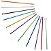 ALINK 10.5" Long Rainbow Colored Reusable Plastic Replacement Straws for Tervis, Yeti, Signature, Starbucks Tumblers, Set of 10 with Cleaning Brush primary