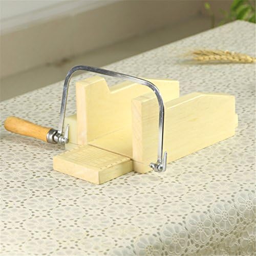 Holzsammlung Wooden Soap Cutter Mold with Cutter Home Kitchen Set, Perfect for Handmade Candles Trimming DIY Cutting Making Slicer Tools #4