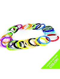 Recambios de filamento de bolígrafo 3D (20 colores cada uno)  PLA material no tóxico seguro para niños 0.069 in total 400 pies para la mayoría de bolígrafos 3D incluyendo MYNT3D, DeWang, Soyan, Scribbler, PACKGOUT, y más.