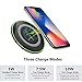 Wireless Charger, iPhone X Wireless Charger, 7.5W Wireless Charging for iPhone X 8/8 Plus, 10W Fast Wireless Charging for Samsung Galaxy S9/S9 Plus/S8/Note 8/5/S7,5W for All Qi enabled Phones