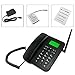 2017 Newest 3G Desk Phone, Sourcingbay M932 Classic 2.4” Dual Band Fixed Wireless 3G Desktop Telephone for Business Family with Rechargeable Battery, SMS, Caller ID, Redial, Hands Free Functions