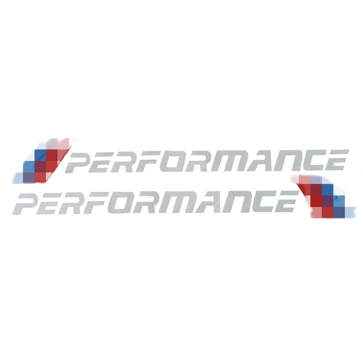 Alamor 2pcs Car Front Bumper Decals Car Stickers Decoration compatible with BM-W E90 E46 E39 E60 F30 F10 F34 X 3 X4 X 5 E7 - White