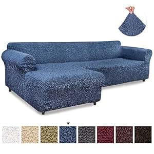 sofa cover sectional amazon couch slipcovers covers chase fabric soft polyester left fit furniture form slipcover stretch piece collection
