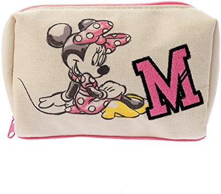 Amazon Co Jp ディズニーストア 公式 ポーチ ミニー イニシャルワッペン 服 ファッション小物