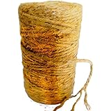 AAYU Brand Premium Jute Rope Unique Dark Jute Garden Twine | Supports Vines Plants and Vegetables | Pottery Product (3 Ply 100 Feet)