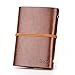 EvZ Vintage Dark Brown PU Leather Cover Loose Leaf Blank Notebook Journal Diary Gift