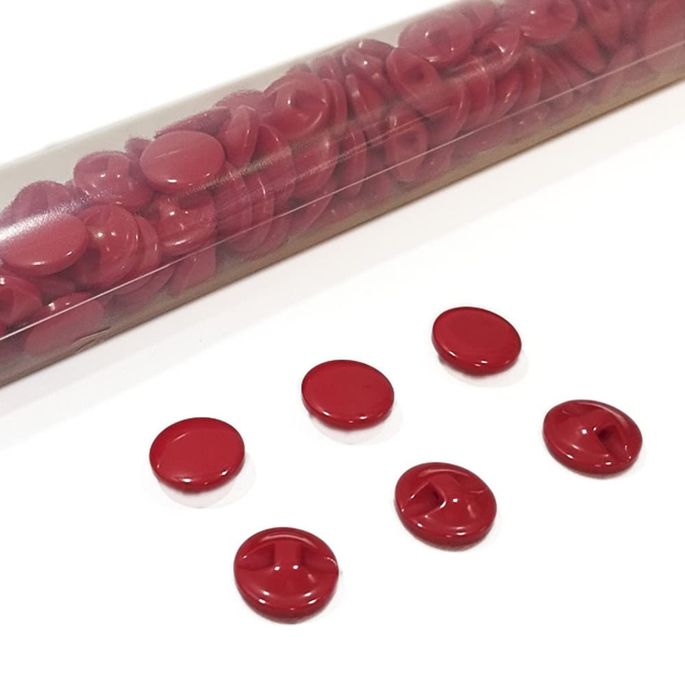 Nazarene Hemispherical Resin Buttons, 144 Pieces/Tube, Available in 13 Colours and 4 Sizes for Crafts, Sewing, Clothing and More (3393, 18mm)