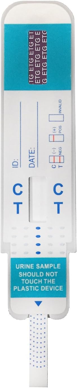 (EtG) Alcohol Urine Test Dip Card - Tests 80 Hours Back - Low Cut-Off 300 ng/mL - (250)(Multiple Quantities)