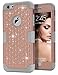 TOPSKY Compatible with iPhone 6s Plus Bling case, iPhone 6 Plus Bling case, Studded Rhinestone Bling High Impact Resistant Armor Defender Case for iPhone 6 Plus and iPhone 6s Plus, Rose Gold/Grey