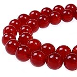 PLTbeads 8mm Red Carnelian Smooth Round Shape Natural Gemstone Loose Beads For 1 Strand per Bag Approxi 15.5 inch 48-50pcsJewelry Making