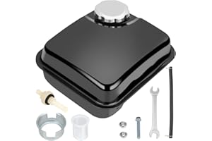 YOXUFA Gas Fuel Tank Replacement for Predator 212cc 224cc 196cc 200cc Coleman CT200U BT200x KT196 Baja Warrior Massimo MB200 Mini Bike GX160 GX200 Engine Hammerhead 80T Go Kart Parts 0.81 Gallons