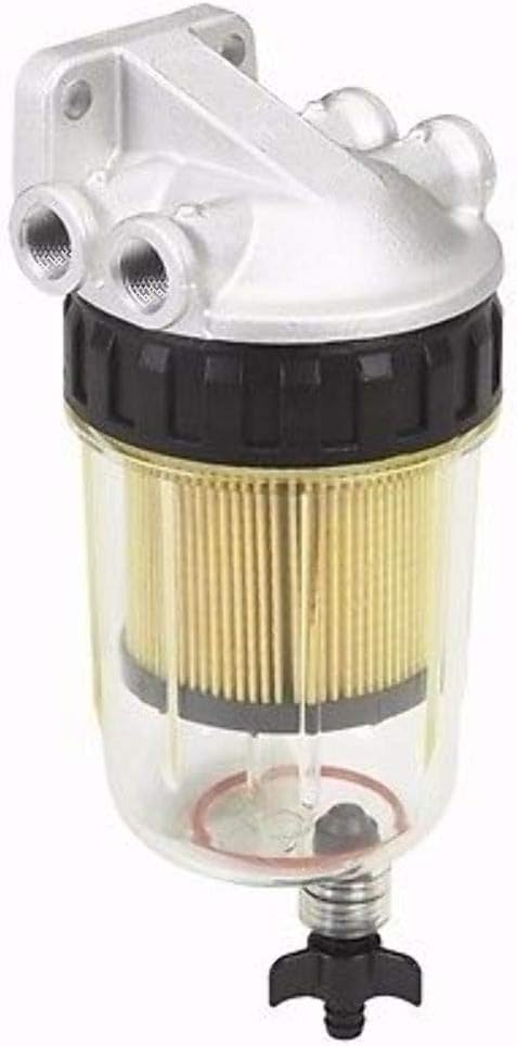 QUICKVIEW Boat Marine Water Separating Filter Kit w/Drain & Nichronium Head 10 Micron Filter : Sports & Outdoors