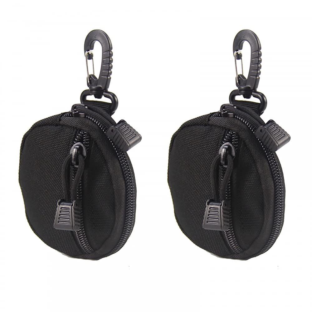 2Pcs Tactical Key Coin Purse,Hanging EDC Pouches Bag with Hook for Hunting Shooting Camping