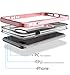 TOZO for iPhone 7 Plus Case Highly Durable Reinforced Frame Crystal Clear Bumper Scratch Resistant Shock Absorption Soft Rubber Dual Layer Screen Protection Cover. Side Edge [Rose Gold]