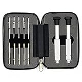 Repair sunglasses glasses frame reading glasses precision screwdriver nut driver tool kit set (12 pieces)