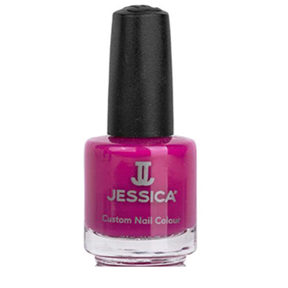 JESSICA Custom Colour Nail Polish | Award-Winning Polish | Strengthening Formula, Long Lasting Nail Varnish | Chip-Resistant & Hard-Wearing for Salon-Quality Finish | Festival Fuschia | 14.8ml