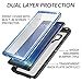 YOUMAKER Crystal Clear Case for Galaxy Note 9, Full Body with Built-in Screen Protector Heavy Duty Protection Slim Fit Shockproof Rugged Cover for Samsung Galaxy Note 9 (2018) 6.4 inch - Blue/BK