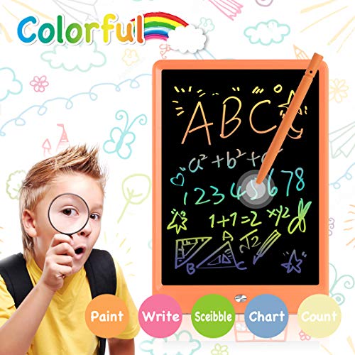 image for ORSEN LCD Writing Tablet 10 Inch, Colorful Magnetic Doodle Board Drawi
