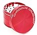 Chromium Crusher 2.5 Inch 4 Piece Tobacco Spice Herb Grinder - Pick Your Color (Red)…