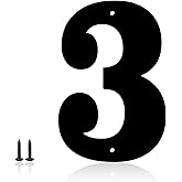 5 Inch Metal House Numbers, House Address Letters and Numbers for Outside Signs, Metal Letters Door Numbers Signage Street Ad