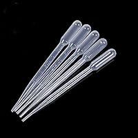 katito White 3ML Disposable Plastic Eye Dropper Set Transfer Graduated Pipettes (20 PCS)