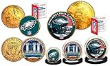 Super Bowl LII 52 NFL Champions PHILADELPHIA EAGLES 3-Coin Set * Philly Themed *