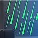 Amaonm Glow in The Dark Green Meteor Wall Decals Luminous Light Stars Wall Stickers Kids Girls Babys Room Bedroom Decorations Art Decor Decorative Ceiling Decal for Living Room Corridor
