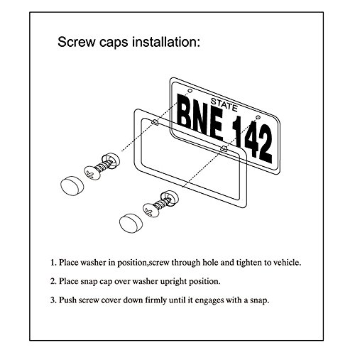2 Ohuhu+Aluminum+License+Licenses+Vehicles