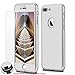 iPhone 7 Plus Case,Lavince Full Body Protection Hard Slim Cover[Dual Layer] with Tempered Glass Screen Protector for iPhone 7 Plus 5.5inch(Silver)