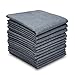 Selected Hanky Men's Handkerchiefs Pack of 12, Premium Cotton Solid Mid Gray