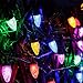 HAYATA Christmas Lights 50 LED 24Ft Strawberry String Light - Fairy Xmas Decor Lighting for Outdoor, Indoor, Patio, Party, Home, Wreath, Garland,Tree Decoration. (C7-Multi Color)