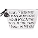 Hinwo Premium PU Leather Black and White Printing Cosmetic Bag Portable Travel Toiletry Pouch Makeup Bag Organizer with Zipper Closure (I Like My Eyelashes)