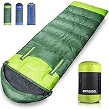 arteesol Sleeping Bag, Waterproof Lightweight for Indoor & Outdoor, 5-85℉ 4 Seasons Warm and Comforable, Camping Gear Equipment for Hiking Traveling Backpacking, Kids Teens Adults Couples