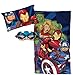 Jay Franco Marvel Avengers Stacked 3 Piece Slumber Set, Blue