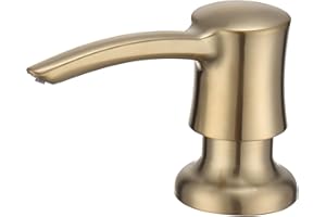 Rzoeox Kitchen Soap Dispenser Brushed Gold Built in Soap Dispenser for Kitchen Sink Lotion Dispenser for Kitchen Modern Comme
