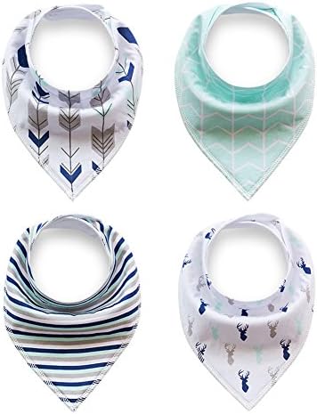 Baby Bandana Drool Bibs Set,Super Absorbent,Soft,Hypoallergenic for Boys &amp; Girls
