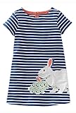 Fiream Girls Casual Cotton Short Sleeve Cartoon Dress(20047TZ,2T)