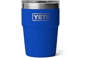 YETI Rambler 16 oz Stackable Tumbler, Vacuum Insulated, Stainless Steel with MagSlider Lid, Royal Blue