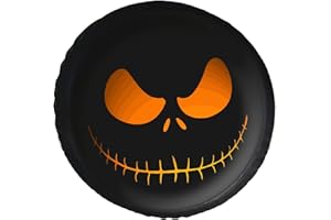 Funny Pumpkin Halloween Spare Tire Cover PVC Leather Wheel Protectors Weatherproof Universal for for Trailer RV SUV Truck Cam